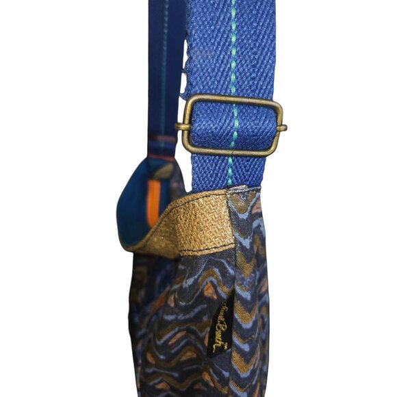 Laurel Burch Azul Crossbody Bag LB5361 With Cat Design & Adjustable Strap - Picture 5 of 10